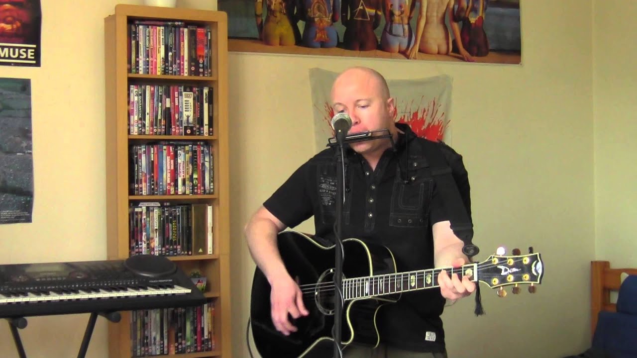 Bob Dylan - Like A Rolling Stone - acoustic cover with harmonica - YouTube