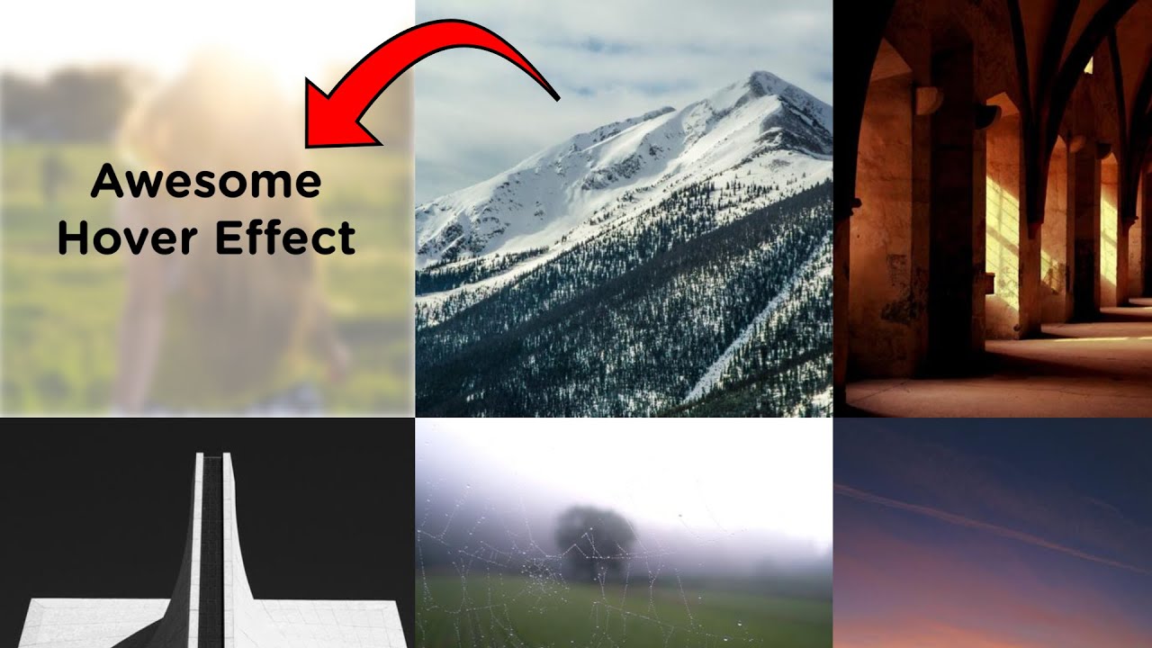 How To Create An Image Hover Effect With CSS - YouTube