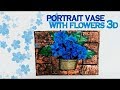 Diy flower canvas wall art * Объемнoя картинa своими руками