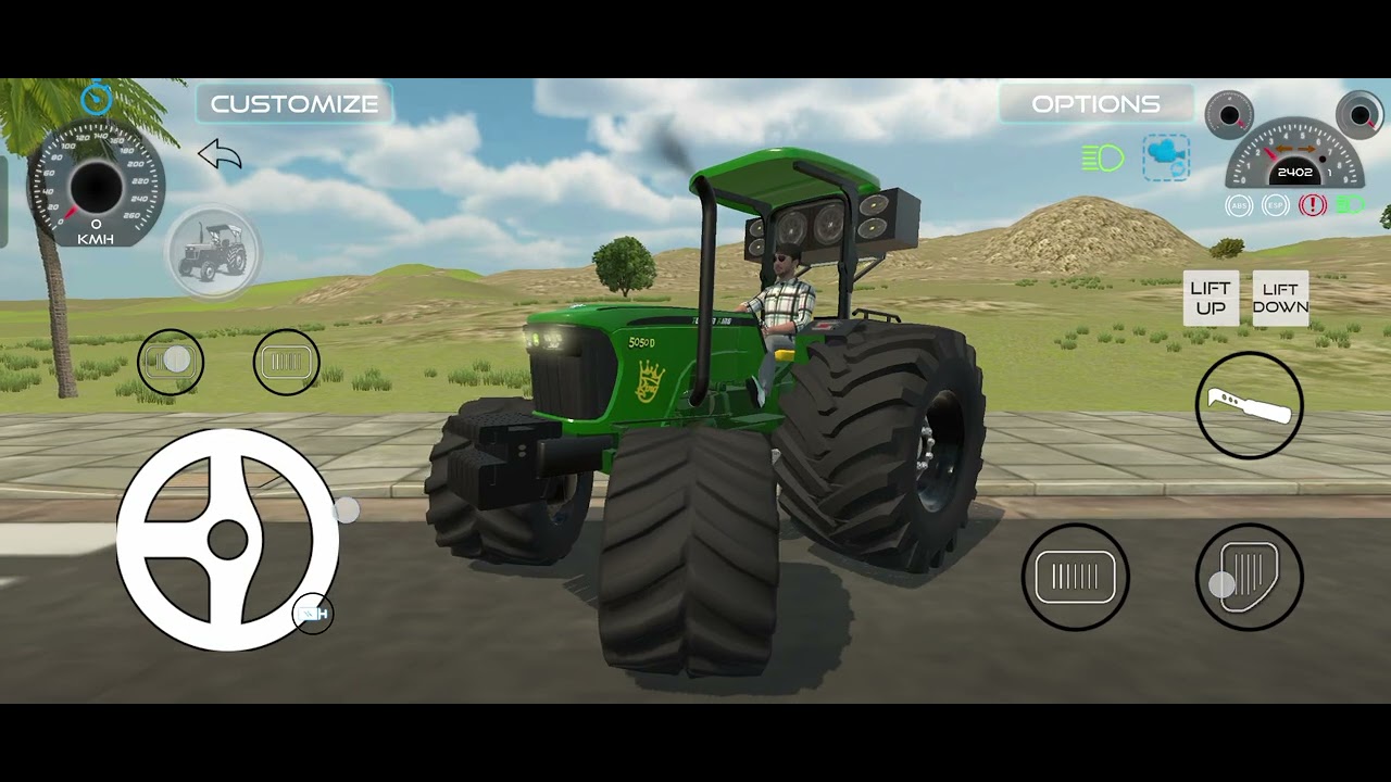 Duniya ke sabse bade tractor John Deere 5050 Di Se stunt