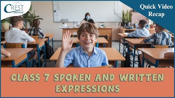 Class 7 Spoken and Written Expressions | English Olympiad | CREST Olympiads