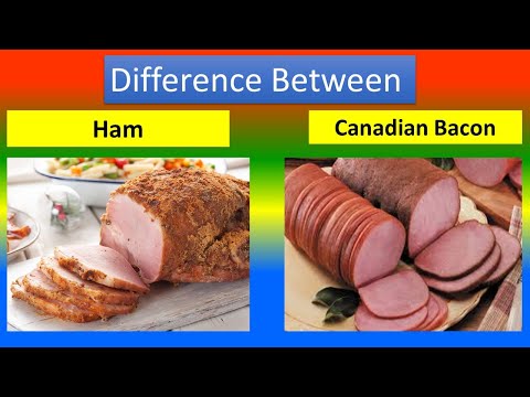 Video: Perbezaan Antara Bacon Kanada Dan Ham