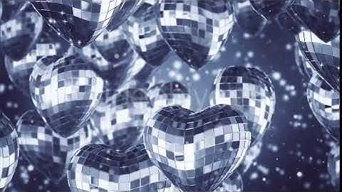 Hearts Silver Background | Motion Graphics - Envato elements