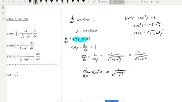 AP Calc Inverse Trig Derivatives