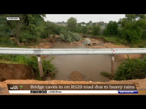Bridge caves in on R529 road in Dzumeri village - YouTube