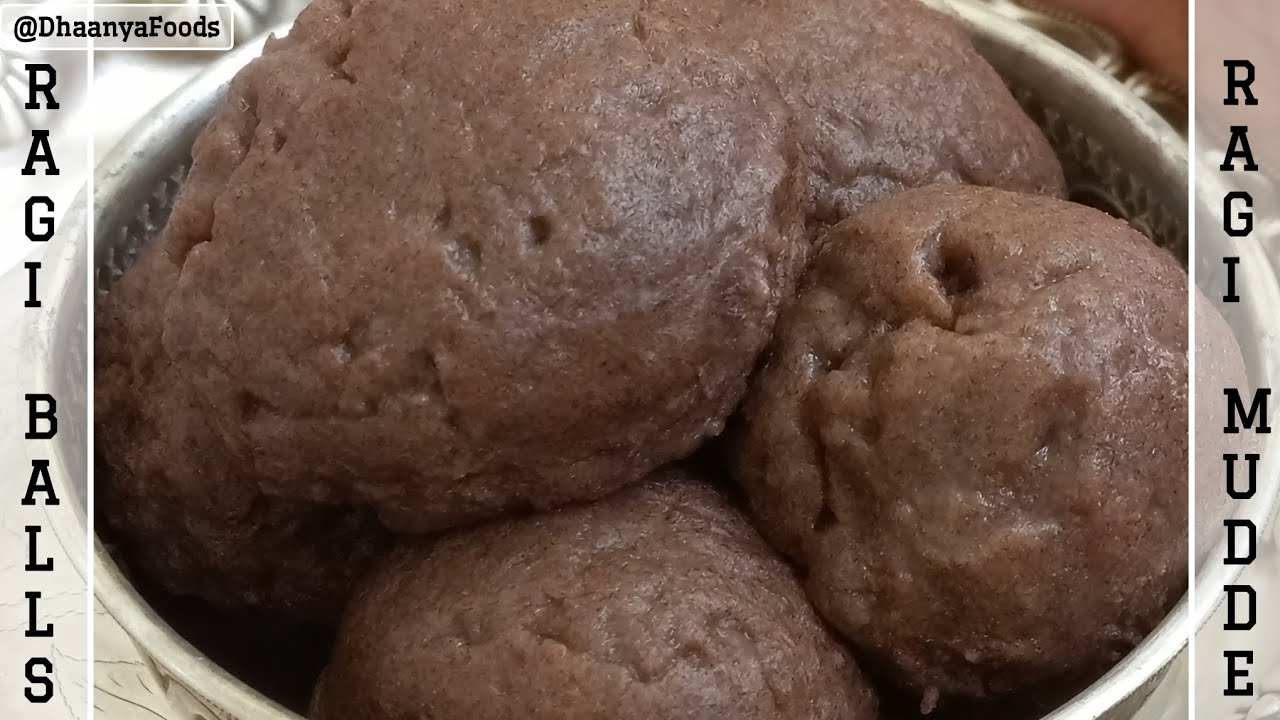 Black Ball Ragi Healthy Ragi Mudde | Finger Millet Balls | Ragi Kali | Traditional ...