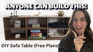 DIY Sofa Table | Beginner Build + Free Plans
