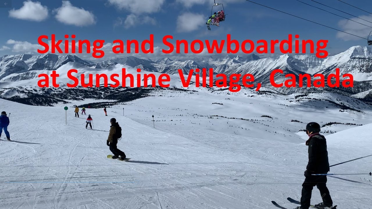 Amazing, skiing/snowboarding at Sunshine Village in April, Banff Canada