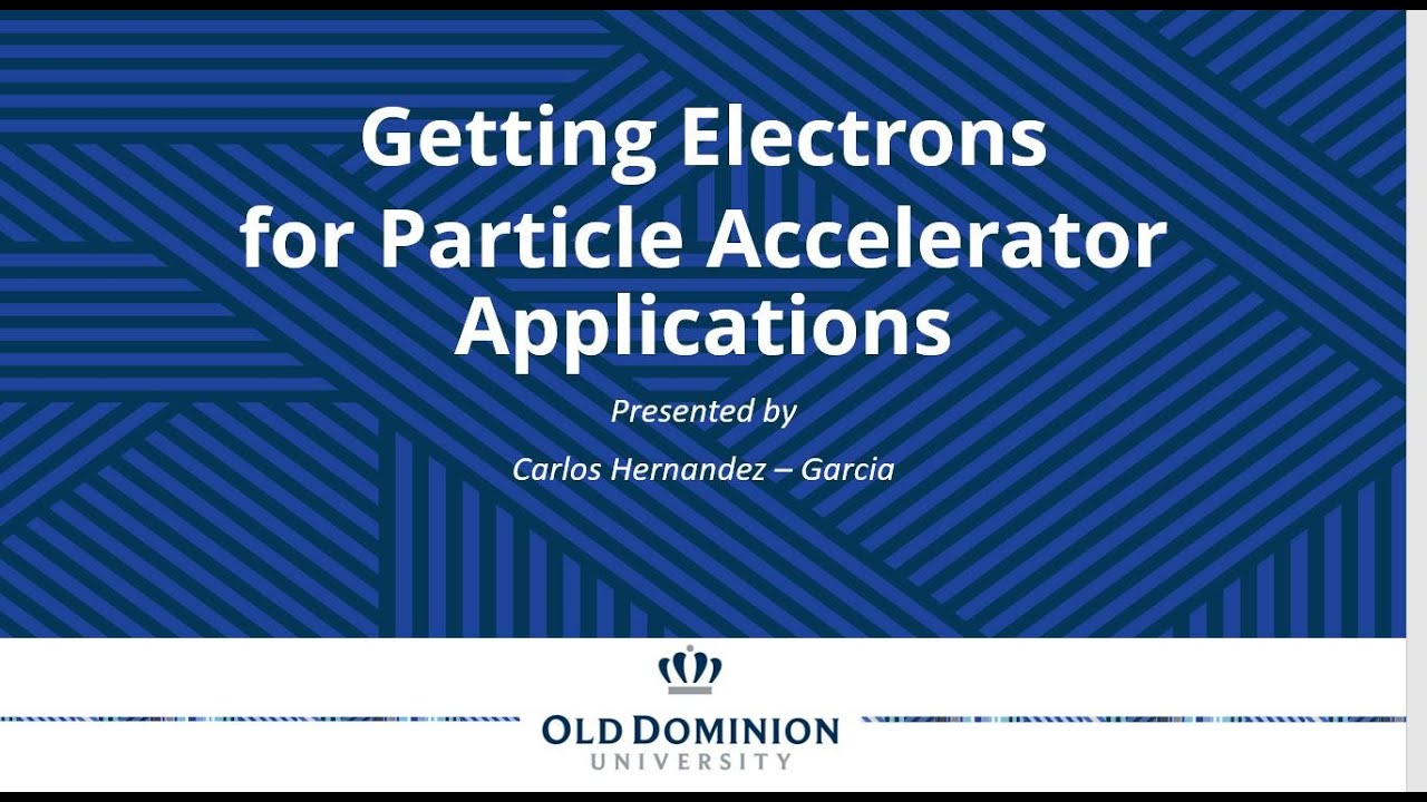 Getting electrons for particle accelerators - YouTube
