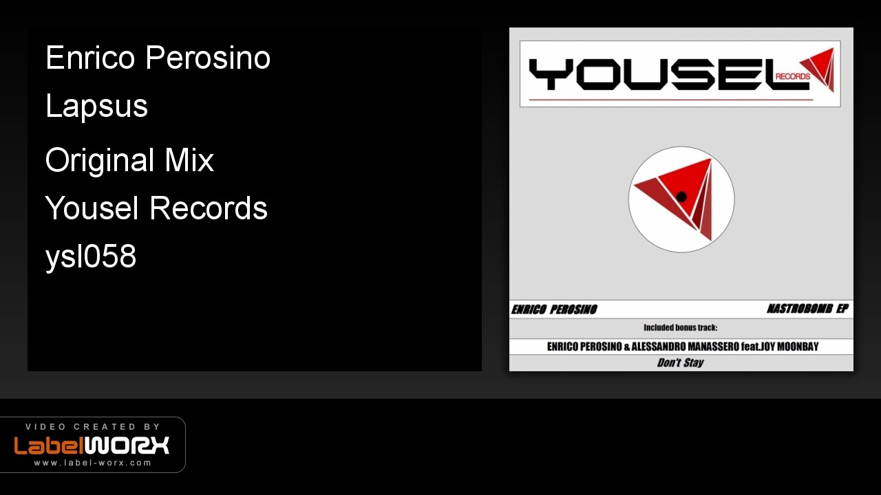 Obejrzyj Enrico Perosino - Lapsus (Original Mix) w YouTube Obejrzyj Enrico Perosino - Lapsus (Original Mix) w YouTube