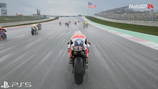 MotoGP 24 | Circuit of The Americas 'Red Flag!' - Honda RC213V '24 'Gameplay [4KPS5]