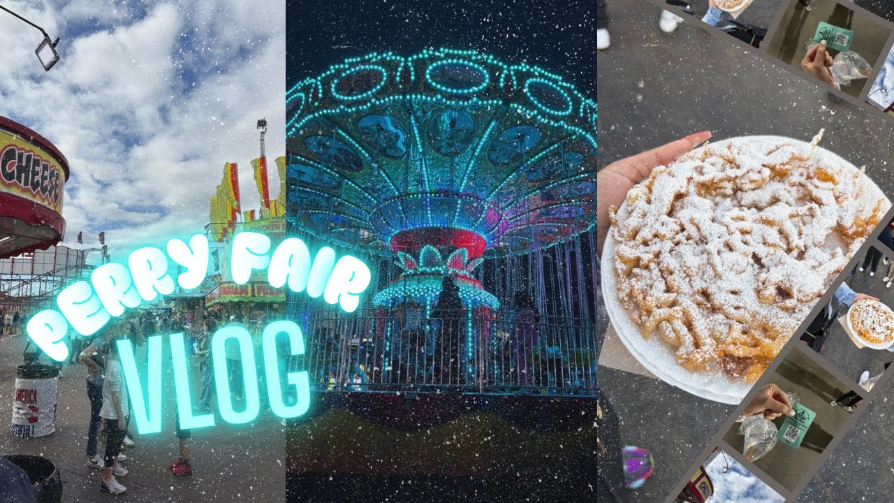Come to the Perry Fair with me!! 🎠🎡 (Fun rides, Food, & Funnel cake ...