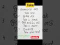 Daily use English sentences with "Take" |#english #trending #tamil #spokenenglish #viral #grammar