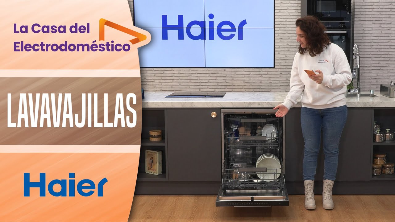 🍴HAIER LAVAVAJILLAS XF5C4M1X - Color inox o blanco, 15 servicios, clase C.