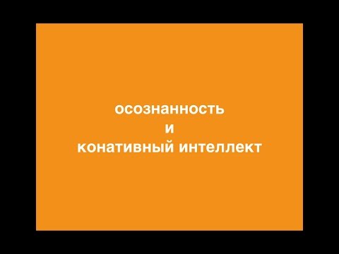 Осознанность и конативный интеллект