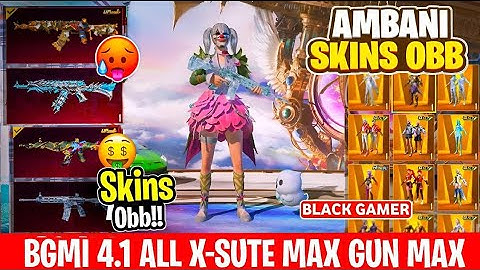 BGMI 4.1 M4 GLACIER HIT EFFECT AND ALL X-SUIT