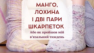 картинка: Манго, лохина і дві пари шкарпеток, або як пройшов мій вʼязальний тиждень. - Влог №11