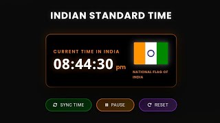 India Live Time Now โฐ | Indian Standard Time (IST) Clock | 24/7 LIVE