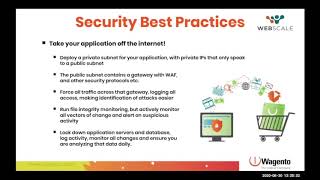 Webinar with Webscale | M1 EOL | Security Best Practices