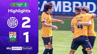CHAOTIC comeback with three goals in eight minutes! | Cambridge 2-1 Barnet | Carabao Cup Highlights