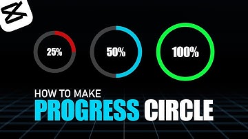 How to make circle progress bar video in Capcut PC