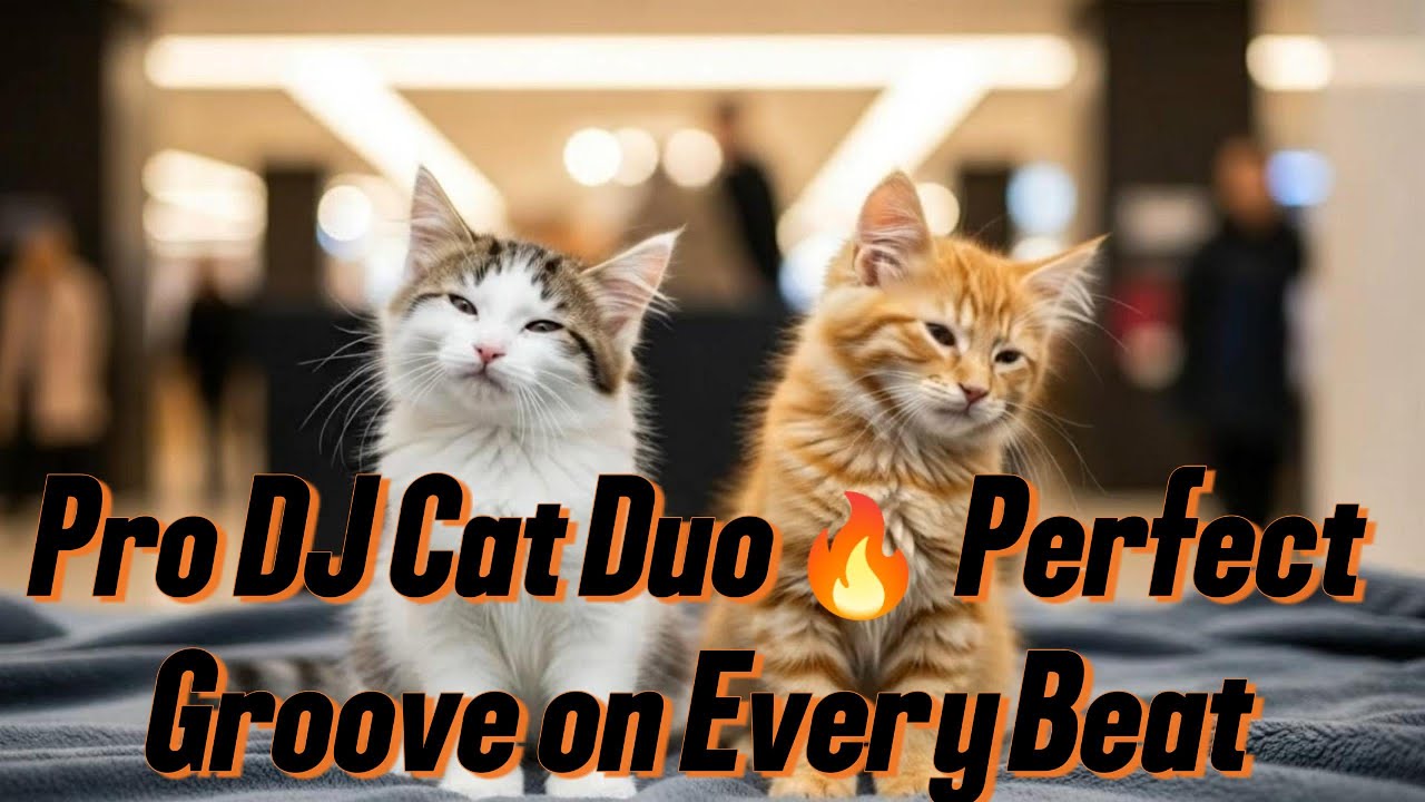 Pro DJ Cat Duo 🔥 Perfect Groove on Every Beat