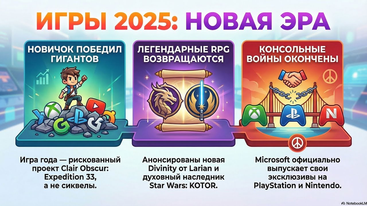 Игровой Дайджест 2025: Триумф Инди, Новый Resident Evil и KOTOR, Конец консольных войн