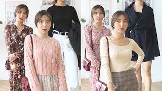 156cm 키작녀가 최근에 산옷들 같이 구경해요!!(늦가을 패션하울+룩북)