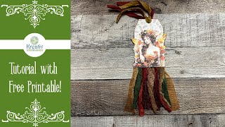 Autumn Fairy Skirted Tag (Free Printable Included!)