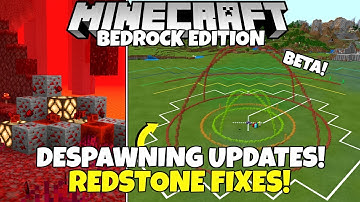 Huge MOB DESPAWNING Changes And Redstone Fixes! Minecraft Bedrock (1.16 Nether Update Beta)