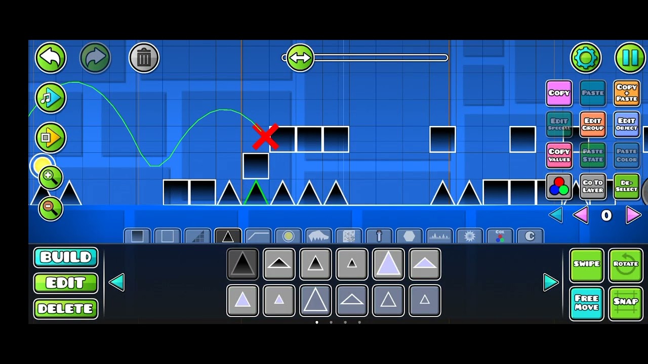 Making a geometry dash level - YouTube