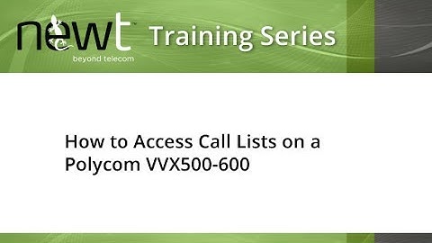 How to Access Call Lists on a Polycom VVX 500 and VVX 600