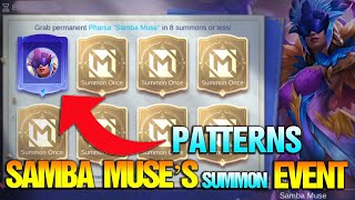 SAMBA MUSE SUMMON EVENT 2022!​ | MLBB Pharsa Samba Muse Gameplay | Mobile Legends