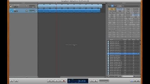 Adding Drum Loop to Projects on GarageBand : GarageBand Tips