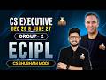 ECIPL ONLINE LEC 1 CS EXECUTIVE | DEC 26 & JUNE 27 | CS SHUBHAM MODI