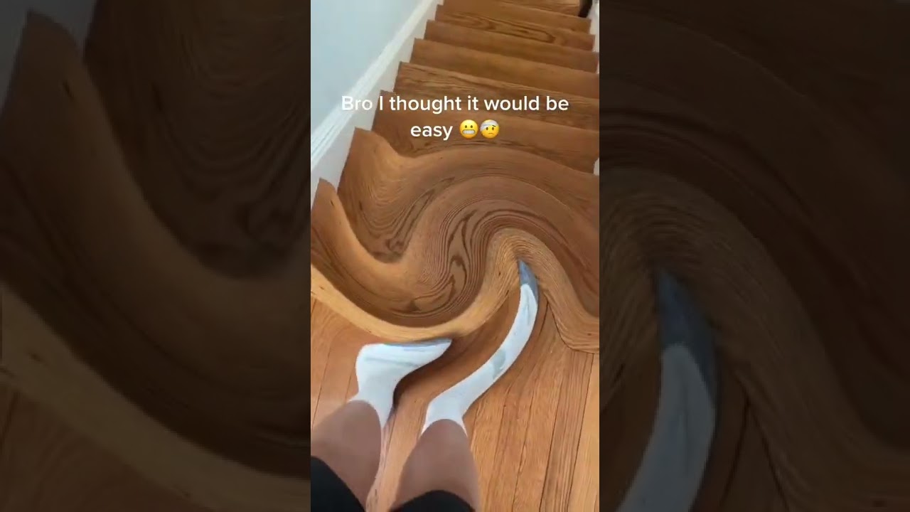 Acrophobia challenge stair step down 