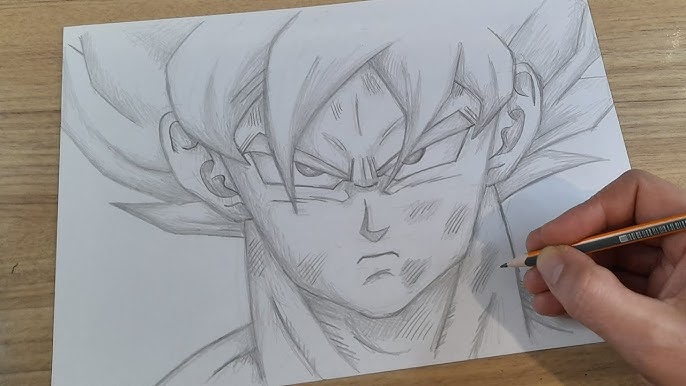 Oi sou novo e fiz um desenho do goku ssj god espero que curtam