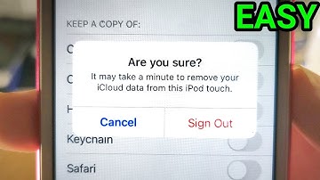 How To Sign Out Of Apple ID / iCloud Account on any iPod Touch model | Full Tutorial