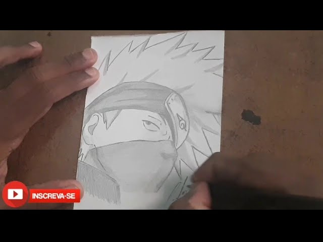 como desenhar o kakashi hatake do anime naruto clássico