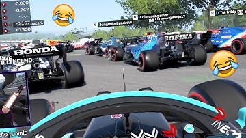 25% LENGTH OPEN LOBBY RACE WAS PURE CHAOS! - F1 2021 Online