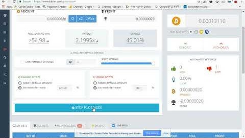 Make Bitcoins Money Online BitSler 300 To 30000+ Satoshi in 5 Minutes Free Style Strategy 1000%