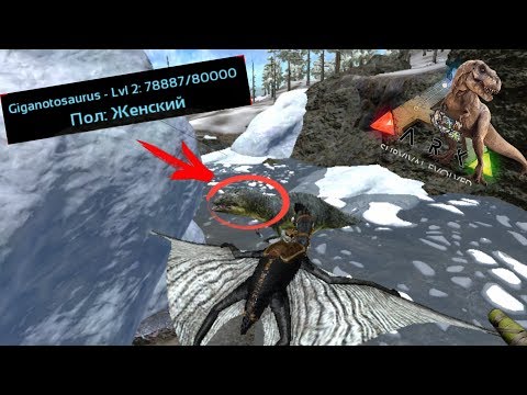 Ark Survive Evolved mobile | Пытаюсь приручить Гигантозавра! | И как его надо томить