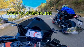 MOST ADRENALINE PACKED VIDEO ON INTERNET TODAY 🥵 |KTM X YAMAHA | RACING & CORNERING IN HILLS 🥶