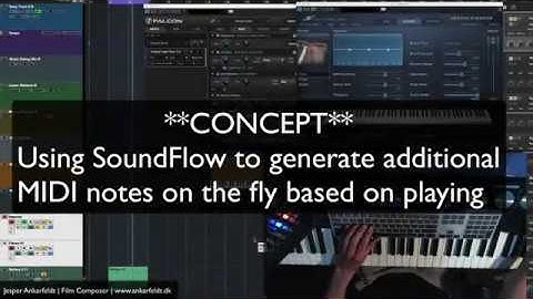 SoundFlow MIDI composer tool concept - Creating extra notes on the fly.