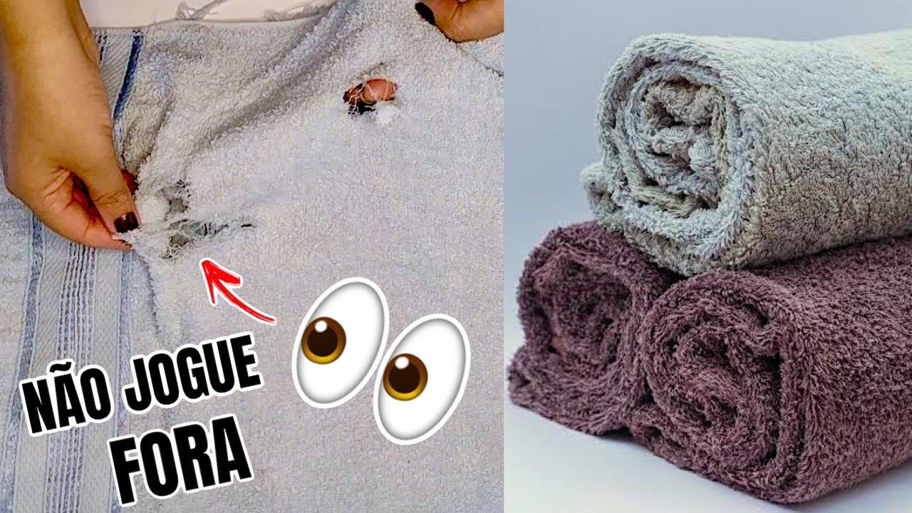 5 IDEIAS PARA TRANSFORMAR TOALHAS VELHAS | SHOW DE ARTESANATO