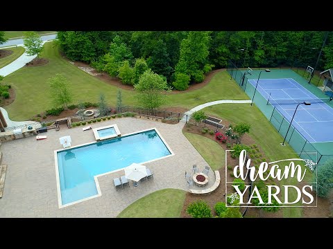 Backyard Sports Court Ideas from Buford, GA  Dream Yards  YouTube