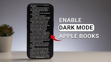 How to Enable Dark Mode in Apple Books?