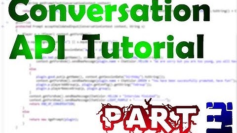 Bukkit Conversation API Tutorial (3)