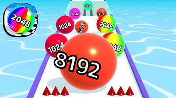 Ball Run 2048 - All Levels Gameplay Android, iOS ( Levels 4230 )