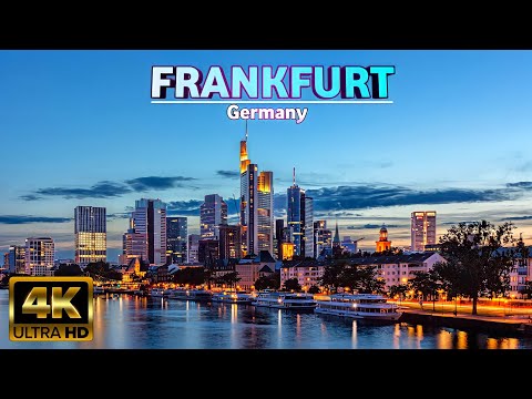 Frankfurt Drone View 4K Ultra HD | Germany 21 July 2022
